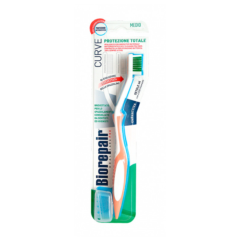 Зубная щетка Biorepair Total Protection Medium, cредняя жесткость